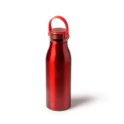 Bidón de aluminio reciclado Fental 750 ml asa de silicona personalizable