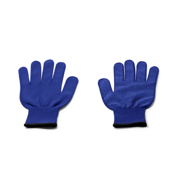 Guantes multiuso de nylon Yastin antideslizantes en royal, vista frontal