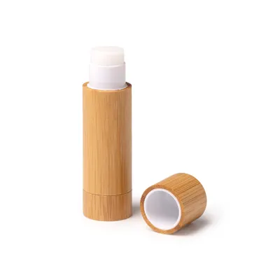 Bálsamo labial SPF15 en barra de bambú personalizable
