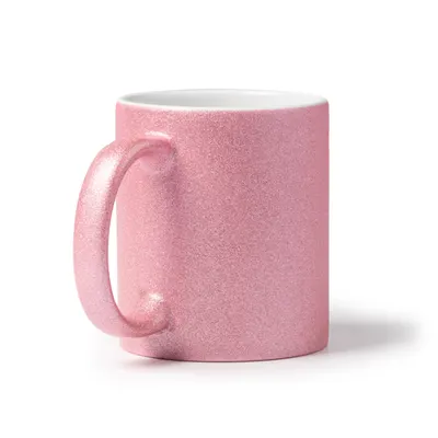 Taza de cerámica Fiona purpurina sublimación 350 ml personalizable