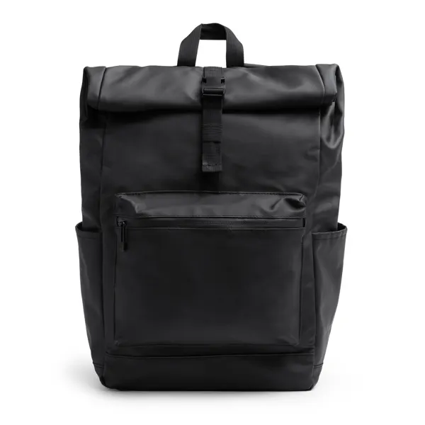 Mochila portátil Fenati 18 pulgadas polipiel 21 l en negro de PU leather, vista frontal