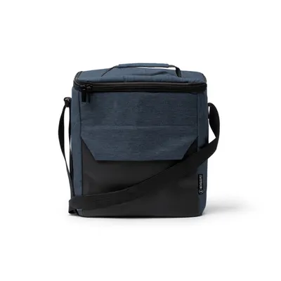 Nevera de polipiel y RPET Taison 300D con bandolera personalizable