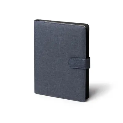 Carpeta A5 de RPET Tarly con bloc de 80 hojas personalizable