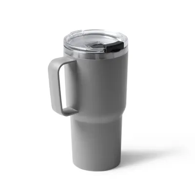 Taza acero y PP doble capa con tapa 500 ml personalizable