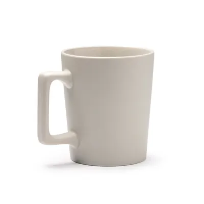 Taza de cerámica Dunlok asa cuadrada 400 ml personalizable