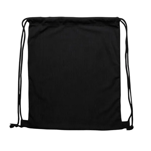 Mochila de cuerdas de pana Masur 230 g en negro de tejido de pana230 g/m², vista frontal