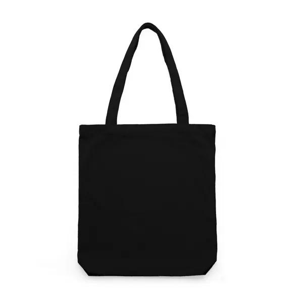 Bolsa de pana Fasler 230 g con asas largas en negro de tejido de pana230g/m², vista frontal