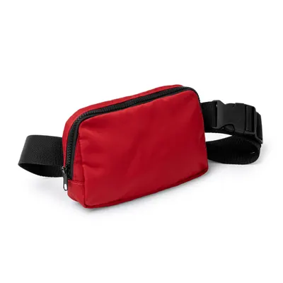 Riñonera de nylon reciclado Avalon con dos cremalleras personalizable