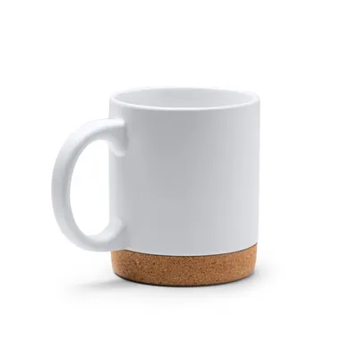 Taza de cerámica Banket sublimación base de corcho 320 ml personalizable