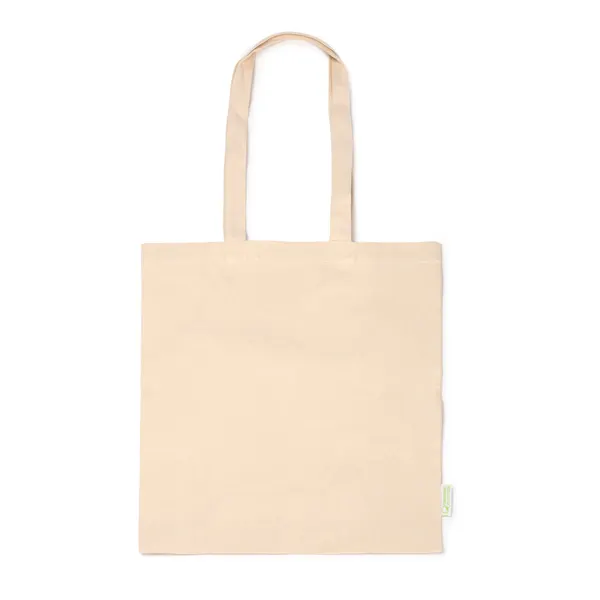 Bolsa de algodón orgánico Keon 220 g natural en crudo de algodón orgánico220 g/m², vista frontal