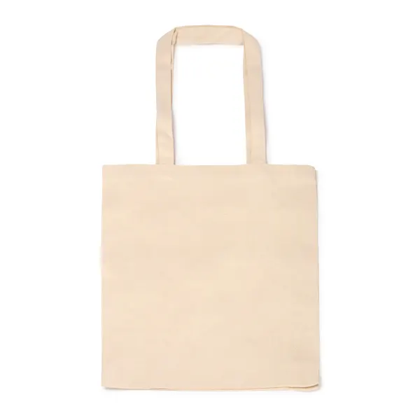 Bolsa de algodón orgánico Lopis 220 g con fuelle en crudo de algodón orgánico220 g/m², vista frontal