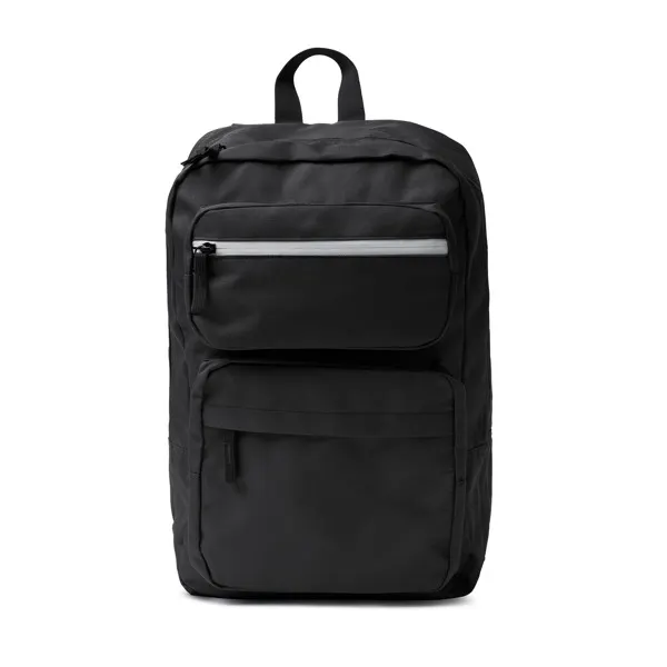 Mochila portátil Tinar 15 pulgadas RPET 600D en negro de RPET, vista frontal