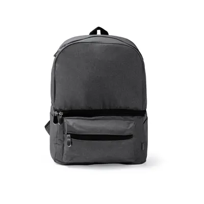 Mochila nevera de RPET Soloy 300D doble compartimento personalizable