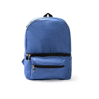 Mochila nevera de RPET Soloy 300D doble compartimento personalizable