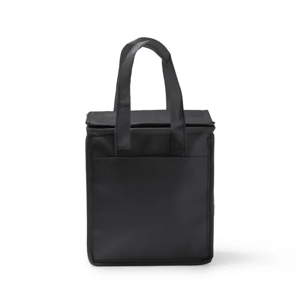 Nevera non woven Alapa con bolsillo frontal en negro de non-woven, vista frontal