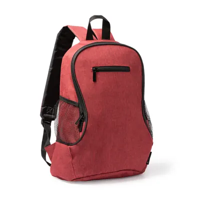 Mochila de RPET Bamba 300D con bolsillos microperforados personalizable