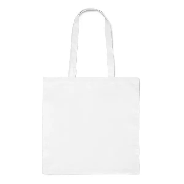 Bolsa de algodón Kato 180 g con fuelle en blanco de algodón 180 g/m², vista frontal
