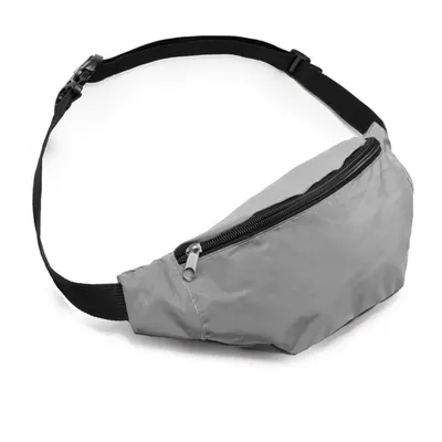 Riñonera reflectante de poliéster Nurmi con bolsillo personalizable