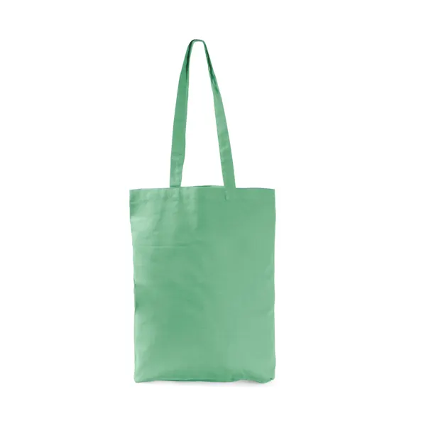 Bolsa de algodón orgánico Jokic 270 g con fuelle en menta oscuro de algodón orgánico270 g/m², vista frontal