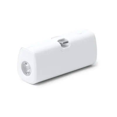 Batería externa Biper 5000 mAh con linterna y cable personalizable
