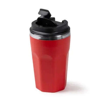 Vaso doble pared de acero y PP reciclado Salmer 400 ml personalizable
