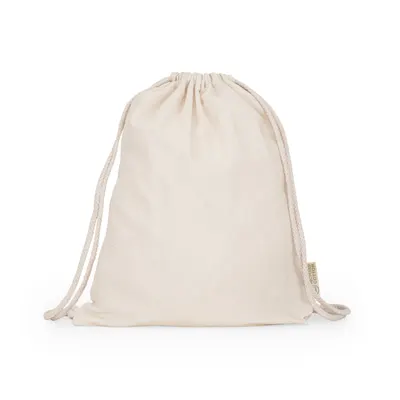 Mochila de cuerdas algodón reciclado 140 g personalizable