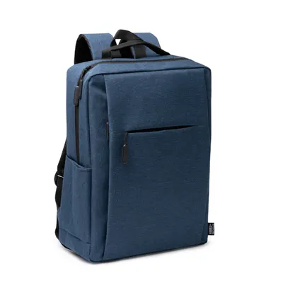 Mochila portátil Bruson 15 pulgadas RPET jaspeada personalizable