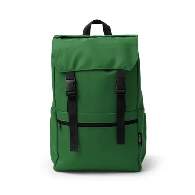 Mochila portátil 15 pulgadas RPET con solapa personalizable