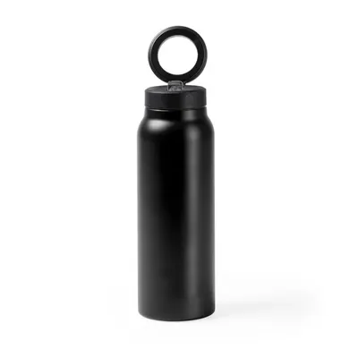 Bidón térmico de acero reciclado Heydud 750 ml soporte móvil personalizable