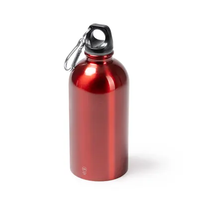 Bidón acero reciclado 500 ml con mosquetón personalizable