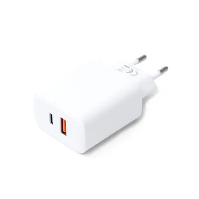 Cargador rápido Tanky 25 W USB y Tipo C personalizable