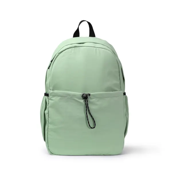Mochila portátil Lugo 16 pulgadas de nylon en verde mist de nylon suave, vista frontal