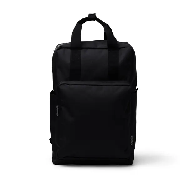 Mochila portátil Levix 16 pulgadas RPET 600D en negro de RPET, vista frontal