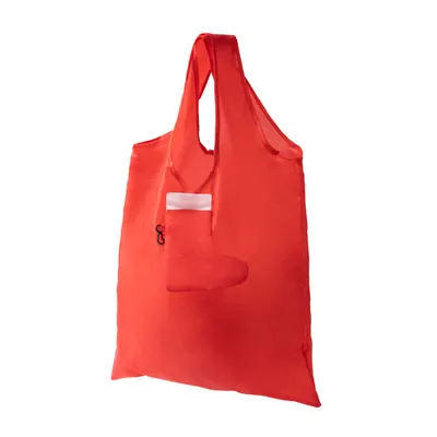 Bolsa plegable poliéster con calcetín navideño personalizable