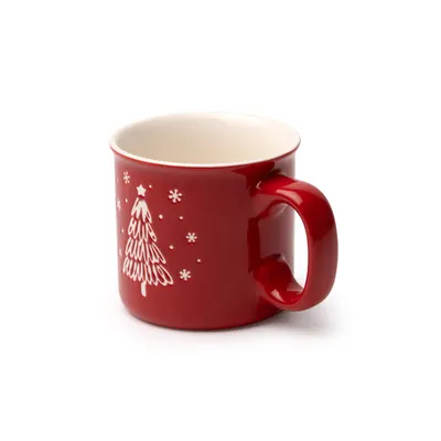 Taza cerámica árbol de Navidad 260 ml personalizable