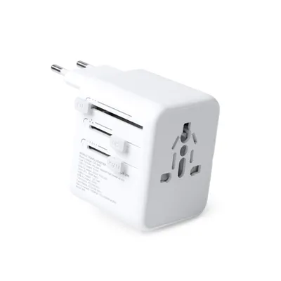 Adaptador de viaje 20 W con USB y Tipo C personalizable