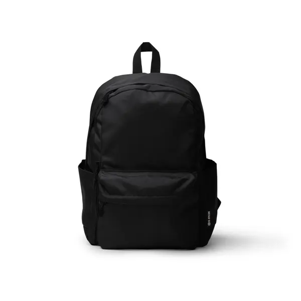 Mochila portátil Tomin 15 pulgadas nylon reciclado 420D en negro de nylon reciclado 420D, vista frontal