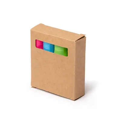 Set 4 marcadores subrayadores triangulares personalizable