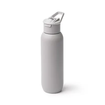 Bidón térmico acero reciclado 500 ml con pajita personalizable