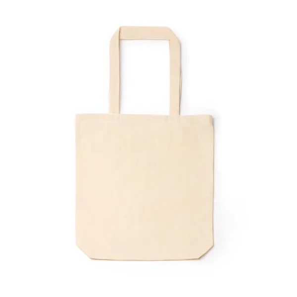 Bolsa de algodón Lucix 230 g con cremallera en crudo de 100 % algodón 230 g/m², vista frontal