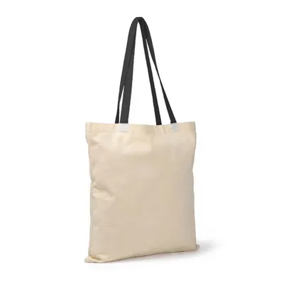 Bolsa de algodón natural Veneto 140 g asas de color personalizable