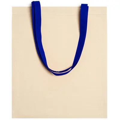 Bolsa de algodón natural Veneto 140 g asas de color personalizable