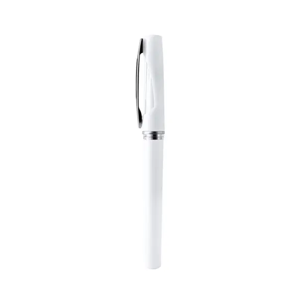 Roller de ABS Barot metalizado tinta gel en blanco de ABS, vista frontal