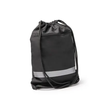 Mochila de cuerdas RPET Lucio 300D reflectante personalizable