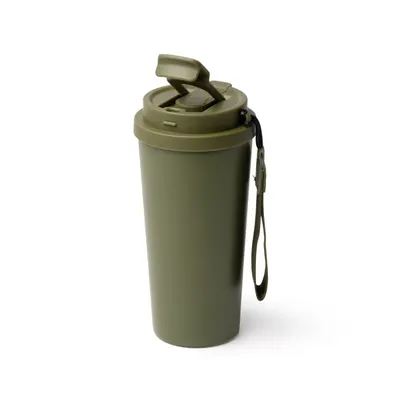 Vaso térmico de acero reciclado Folner con pajita 500 ml personalizable