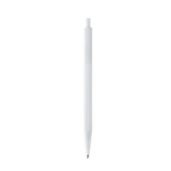 Bolígrafo hexagonal de ABS reciclado Tarmak pulsador en blanco de ABS reciclado, vista frontal