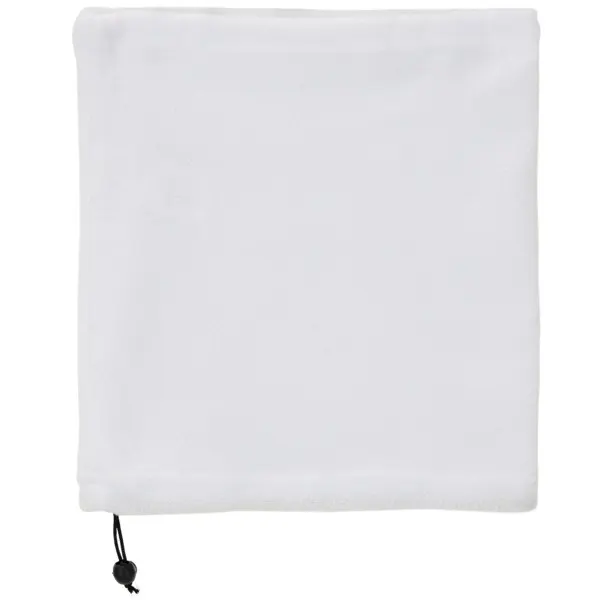 Braga gorro de polar Nukka 200 g/m² en blanco de 100% poliéster, polar 200 g/m², vista frontal