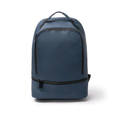 Mochila antirrobo de polipiel Derick con rejilla interior personalizable