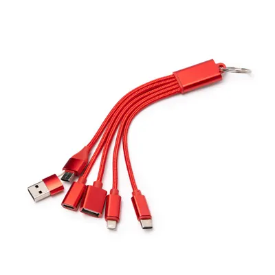Cable cargador Koltax 7 en 1 con hub aluminio personalizable
