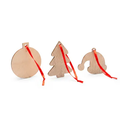 Adorno navideño de madera para sublimación personalizable